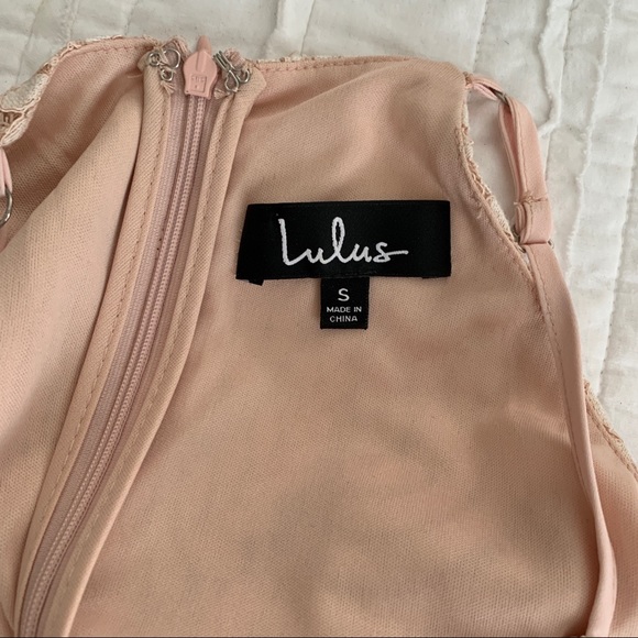 !HP! Lulus Casey Blush Skater Dress SzS - Picture 7 of 7